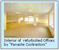 Text Box:  
Interior of  refurbished Offices by Panache Contractors

