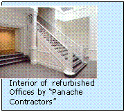 Text Box:  
Interior of  refurbished Offices by Panache Contractors
